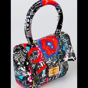Soldout-Quilted Multi Letter Micro Designer Bag